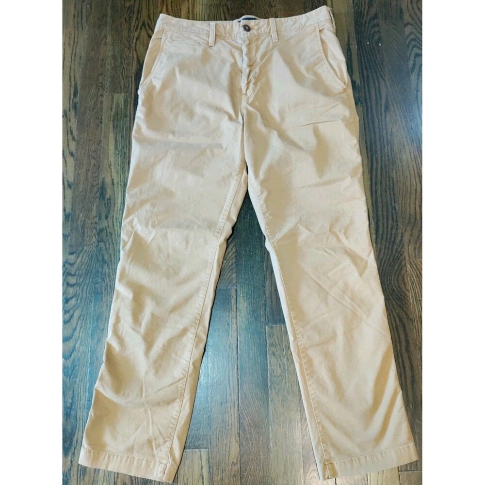 American Eagle Next Level Flex Chino Pants Men's 31x30 Tan Straight Leg Khakis
